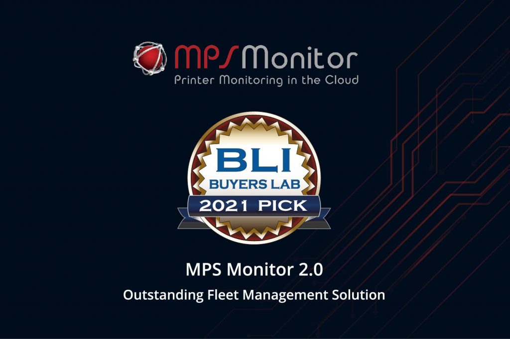 MPS Monitor 2.0 premiata da Keypoint Intelligence con il BLI 2021 Pick Award for Outstanding Fleet Management Solution