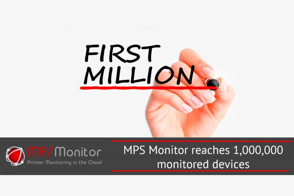 MPS Monitor a quota un milione di dispositivi di stampa monitorati