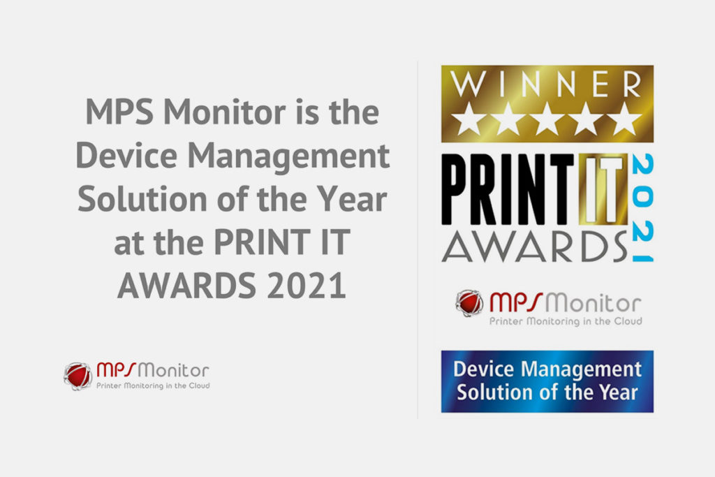 MPS Monitor è la Device Management Solution of the Year ai Print IT Awards 2021